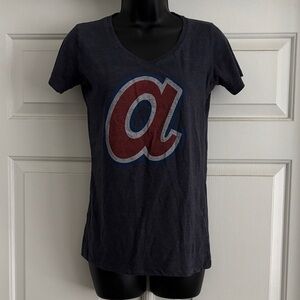 Atlanta Braves V Neck Womens Shirt Medium